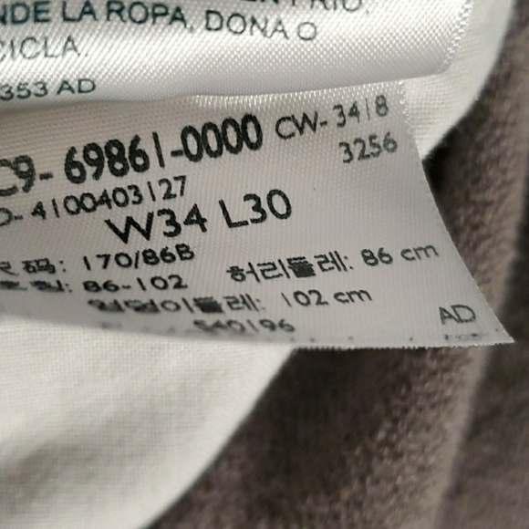 Levis 216 Skinny Gray Jeans 34x30 - Picture 3 of 4